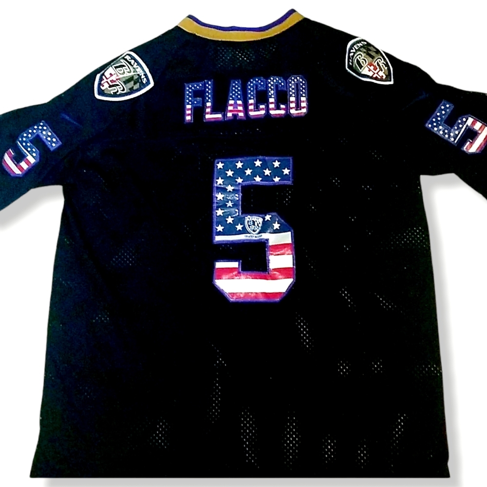 Nike Joe Flacco Sewn Ravens Jersey